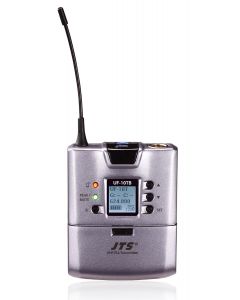 Emetteur sans fil UHF de poche&#44; PLL&#44; multi-fréquences&#44; 624-694 MHz&#44; avec micro cravate - JTS