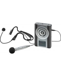 Porte voix portable avec micro &quot;serre-tête&quot; et micro pocket&#44; 20 W
