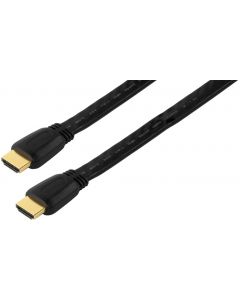 Cordon HDMI High Speed&#44; plat&#44; 1&#44;5 m&#44; noir&#44; avec canal de retour