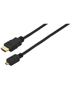 Cordon HDMI High Speed&#44; 2 m&#44; noir&#44; avec canal de retour