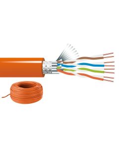 Câble réseau Ethernet RJ45&#44; Cat-7A&#44; 100 m&#44; S/FTP&#44; blindage multiple