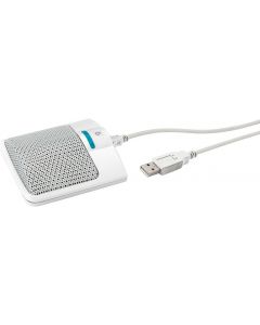 Micro surface éléctret semi-cardioïde&#44; USB&#44; blanc