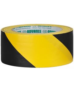 Adhésif PVC de repérage&#44; 50 mm large&#44; 33 m&#44; jaune/noir