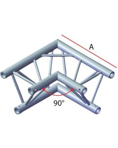 Structure aluminium triangulée&#44; 2 departs&#44; 90°