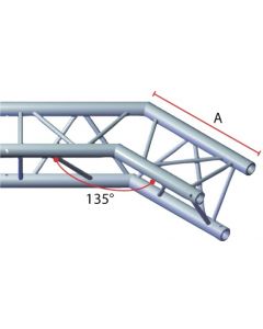 Structure aluminium triangulée&#44; 2 departs&#44; 135°