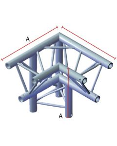 Structure aluminium triangulée&#44; 3 departs&#44; 90°