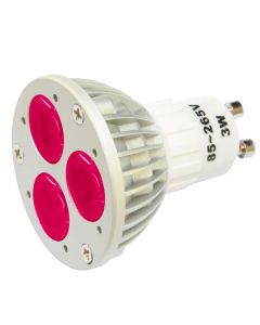 Ampoule LED 3 x 1 W rouge GU10