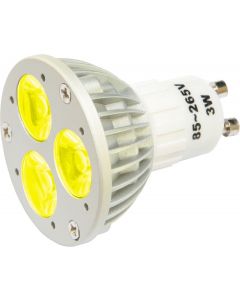 Ampoule LED 3 x 1 W jaune GU10