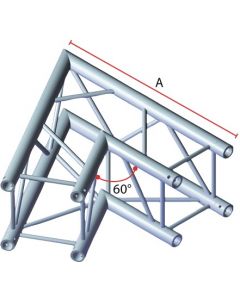 Angle 2 départs 60° pour structure carrée