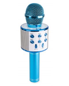 Karaoké micro avec haut-parleur intégré BT/MP3&#44; bleu - KM01