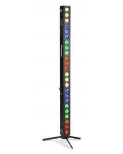 Barre à LED sur batterie&#44; 24 x 3 W 3-en-1 RGB&#44; DMX sans fil - BBB243