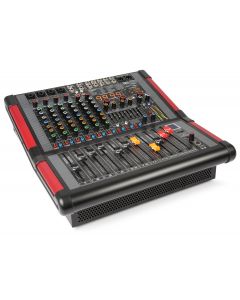 Table de mixage amplifiée 2 x 350 W&#44; 8 canaux&#44; multi-effets&#44; BT - PDM-S804A
