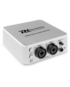 Interface audio&#44; USB 2 canaux&#44; DI-Box&#44; préampli phono - PDX25