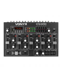 Table de mixage 8 canaux&#44; multi-effets&#44; USB/MP3/BT - STM2290
