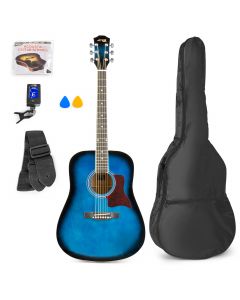 Pack guitare SoloJam Western&#44; bleue