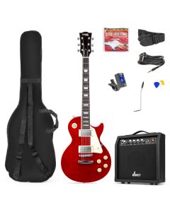 GigKit Pack guitare électrique Style LP&#44; rouge foncé