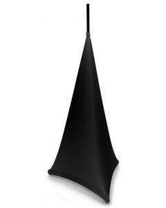 Voile Lycra noir pour pied d'enceinte 120 cm - LSS12B