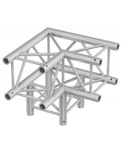 Structure aluminium carrée&#44; jonction 3 départs 90º - P30-C30