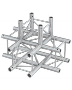 Structure aluminium carrée&#44; jonction 4 départs - P30-T42