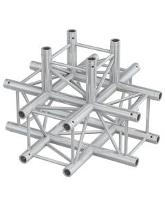Structure aluminium carrée&#44; jonction 5 départs - P30-C55