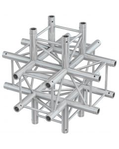 Structure aluminium carrée&#44; jonction 6 départs - P30-C60