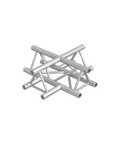 Structure aluminium triangulée&#44; jonction 4 départs en X - P33-C41