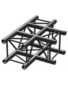 Structure aluminium carrée&#44; jonction 3 départs&#44; noir - P30-T35