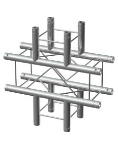 Structure aluminium carrée déco&#44; jonction 4 départs en X - P24-C41