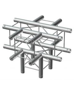 Structure aluminium carrée déco&#44; jonction 5 départs en T - P24-C55