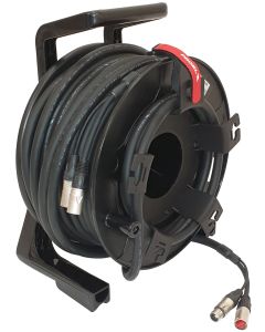 Câble combiné audio + contrôle, XLR3 + ETHERCON, 30.0m, sur touret
