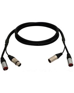 Câble combiné audio + contrôle, XLR3 + ETHERCON, 2.5m