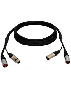 Câble combiné audio + contrôle, XLR3 + ETHERCON, 5.0m