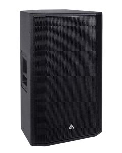Enceinte bois active full range, 2 voies, 15", 1200W, processeur CORE