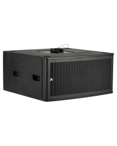 Subwoofer actif passe-bande 2 x 12", haute puissance, processeur CORE, noir