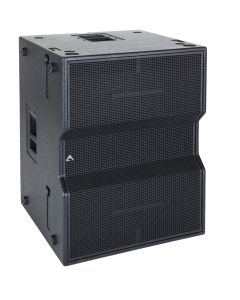 Subwoofer passif passe-bande à collecteur 2 x 15", haut rendement, flyable, noir