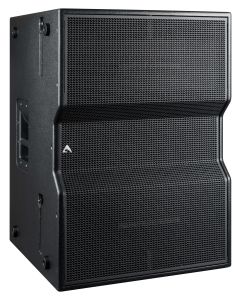 Subwoofer actif passe-bande à collecteur 2 x 15", haut rendement, processeur CORE, noir