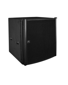 Subwoofer actif passe-bande à collecteur 2 x 18", haut rendement, flyable, processeur CORE, noir