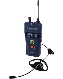 Tour guide, Emetteur sans fil UHF, PLL, 42 canaux, 823-832 et 863-865 MHz