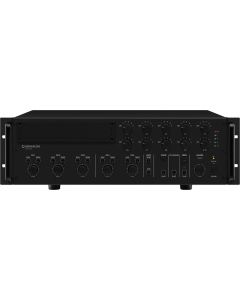 Amplificateur Public adress, 600 W, 100 V, 10 zones, alim 230 V~ / 24 V=