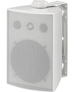 Enceinte Public adress, 100 V / 8 Ω, 100 W, intérieur et extérieur, IP65, blanche