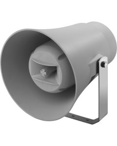 Haut-parleur Public adress, chambre de compression, 100 V, 30 W, 2 voies, IP66, (pavillon musique)