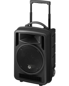 Sono portable sur batterie, 10" 2 canaux UHF/PLL, USB/MP3/BT, 170 W