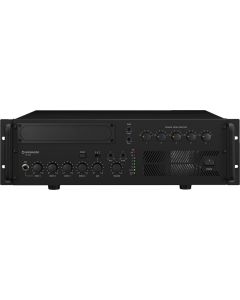 Amplificateur Public adress, 240 W, 100 V, 8 Ω, 5 zones mixeur, alim 230 V~ / 24 V=