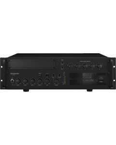 Amplificateur Public adress, 480 W, 100 V, 8 Ω, 5 zones, mixeur