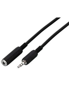 Cordon audio jack stéréo 3,5 mâle / jack stéréo 3,5 femelle, 6 m