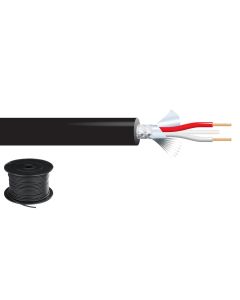 Câble DMX, 100 m, 4,5 mm, noir 2 conducteurs