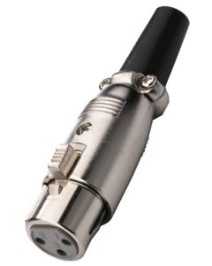Fiche XLR femelle, 3 pôles