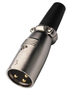 Fiche XLR mâle, 3 pôles