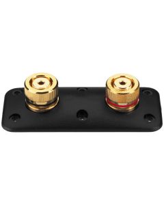 Bornier haut-parleur à visser en applique, 2 bornes à visser