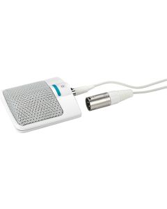 Micro surface électret semi-super-cardioïde, inter MA, blanc